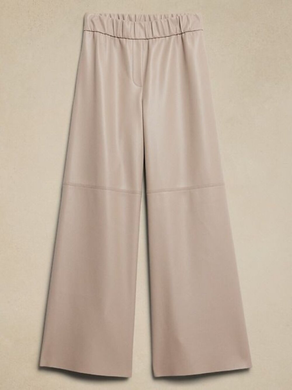 Banana Republic Taupe Wide Leg Faux Leather Pants, XXL